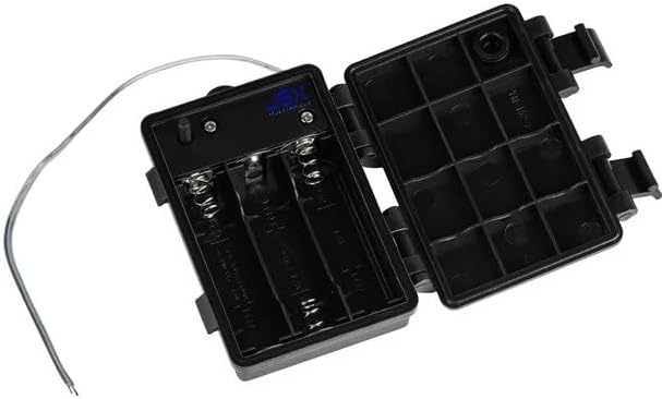 Waterproof Three or 3Xtriple AA Battery Holder 3.6V4.5V with Power Switch Timer and Bare Cable Ends
