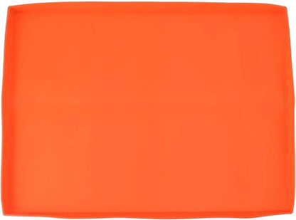 Griddle Mat Heavy Duty Silicone Grill Cover Protects Your Griddle From Debris All Season BBQ Grill Mat (22in Orange)