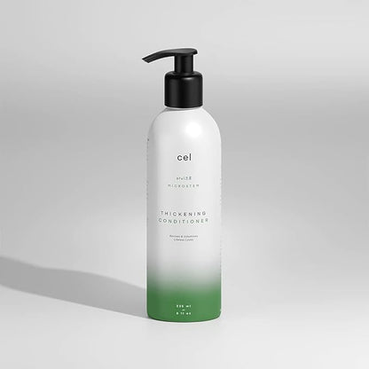 Cel Microstem Natural Hair Thickening Conditioner (8 fl oz)  Stem Cell Extract Anti Thinning Conditioner  Professional Grade Biotin  Sulfate  Paraben Free - Suitable for Men  Women