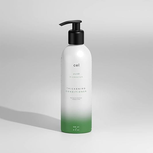 Cel Microstem Natural Hair Thickening Conditioner (8 fl oz)  Stem Cell Extract Anti Thinning Conditioner  Professional Grade Biotin  Sulfate  Paraben Free - Suitable for Men  Women