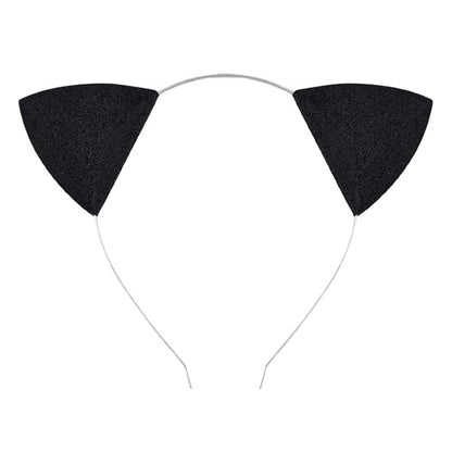 Cat Ears Hairband Golden Headband for Women Black Glitter Halloween Headbands for Womens Halloween Cosplay Cat Costume Hair Accessories for Women Ear Golden (not silver) Headband Hairband Animal Hair Hoops Cosplay Costume