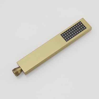 Hand Shower Wand Handheld Shower Spray High Pressure Single Function Luxury Hand Showerhead Brushed Gold