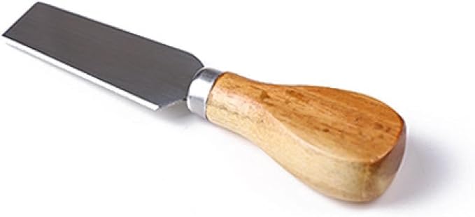 Wooden Handle Cheese Knife and Fork Butter Knife Set Small Cheesecake Knife