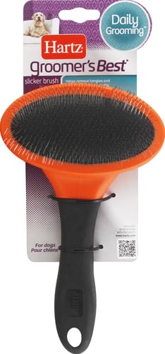 Hartz Groomer's Best Deshedding Slicker Dog Brush, BlackViolet, Dogs