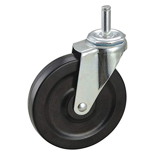 General Purpose Friction-Ring Stem Caster, 125 Lb Load Rating, 5 in Wheel Dia,210418584