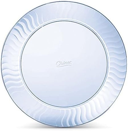 Chinet Cut Crystal Clear Plastic 10 inch Plates 20 ct.
