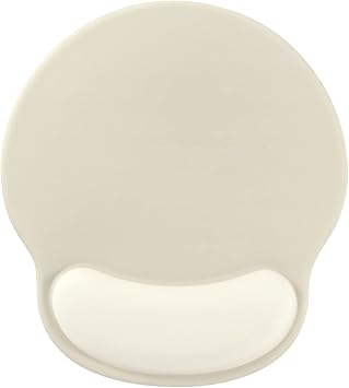 Solid Color Design Ergonomic Mouse Pad Wrist Support Rest,High Viscosity Non-Slip Gel Bottom for Office Desk Accessories, Gaming, Computer, and Laptop (Solid Khaki)
