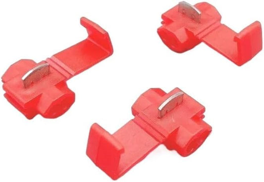 10PCS Red 0.5-1.0mm2 22-18 AWG Lock Wire Electrical Cable Connectors Quick Splice Terminals Crimp Adaptetr Socket