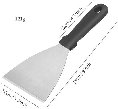 GSHLLO Stainless Steel Triangular Spatula - Heavy Duty Griddle Scraper  Food Service Spatula - Small Pancake Flipper for Home Kitchen