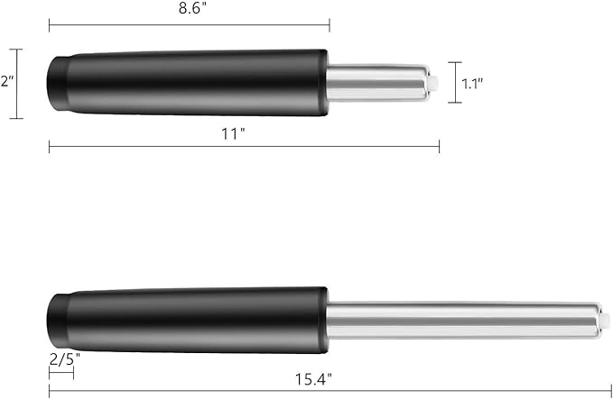 DOZYANT Gas Lift Cylinder Replacement,Hydraulic Pneumatic Shock Piston Heavy Duty (450 lbs) Universal Size Fits Most Executive Office Chairs, Highest End Class 4