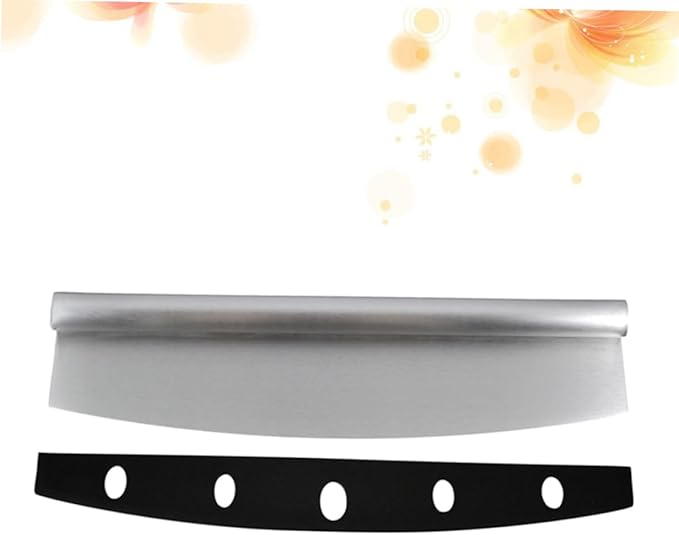 Pizza Cutter Rocker Style Slicer Food Grade Stainless Steel Easy to Clean Great for Kitchen Essentials and Baking Tools
