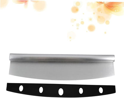Pizza Cutter Rocker Style Slicer Food Grade Stainless Steel Easy to Clean Great for Kitchen Essentials and Baking Tools