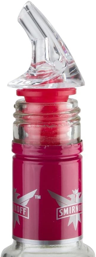 1 Dozen Medium Red Free-Pour Spouts  Fits 750ml, 1L,  1.75L Bottles, Perfect for Patron  Liquors with Wide Bottle Necks
