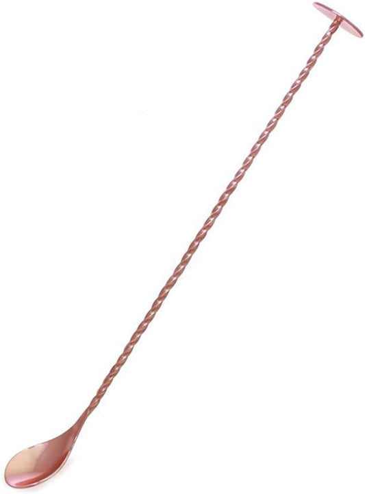 BarConic Copper Bar Spoon with Disk - 11"