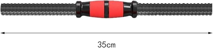 Barbell Bar with Nuts Fitness Equipment Practical Threaded Handles Dumbells Weights Set for Workout Sport Fitness Equipment, 35cm