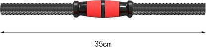 Barbell Bar with Nuts Fitness Equipment Practical Threaded Handles Dumbells Weights Set for Workout Sport Fitness Equipment, 35cm