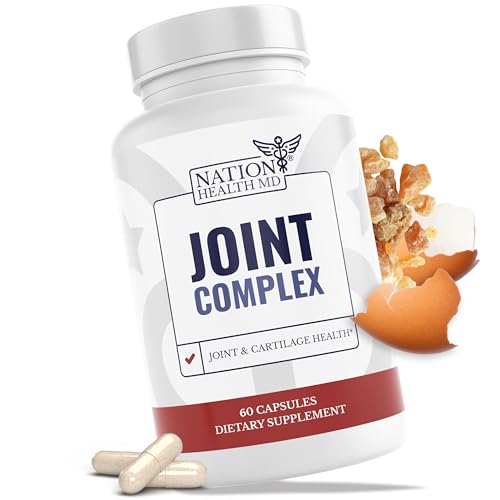 Joint Complex - Joint & Cartilage Health - Joint Support Supplement with Calcium, NEM Eggshell Membrane, Boswellia Serrata - Knee Supplements for Men & Women, 60 Capsules