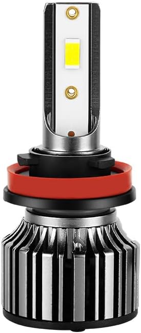 H49003HB2 Bulbs, 22000LM Super Bright 9003 Driving Lights, 6500K Daylight White with Cooling Fan, HB2H4 Car HighLow Beam Fog Light Bulb, Plug-N-Play, Pack of 2