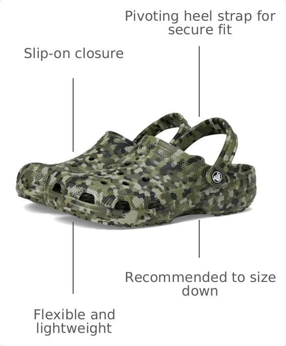 Size 6 - Women 4-Men, Stay on trend in the Crocs Classic Marbled Tie-Dye Clog, featuring lightweight and flexible comfort with a unique marbled design.
