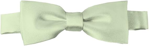 Solid Light Sage Green Color Kid's Pre-Tied Bow Tie