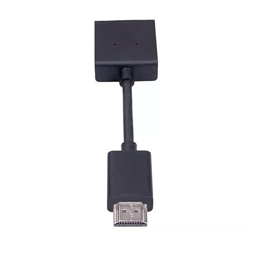 High-Speed Male to Female Extension Cable Plated Converter 4K Swivel Adapter Compatible with Streaming Stick, Black