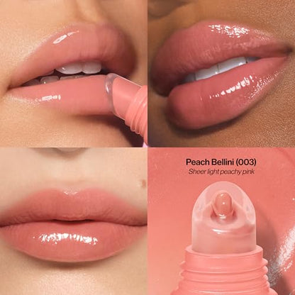 Revlon Glimmer Lip Treat Balm + Mask, Overnight Peptide Lip Treatment, Hydrating, 003 Peach Bellini, 0.4 fl oz ( No Original Box )