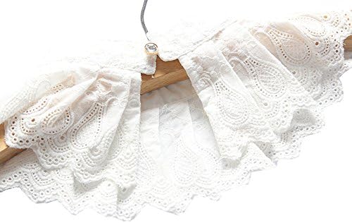 Lace White Collar Clown Neck Ruffle, Fake Collar Draculaura Shirt Accessories, Lace Neck Dicky Collar Woman Girl Pet Judge Nun Costume, Faux False Collars Dickey Collard Blouse