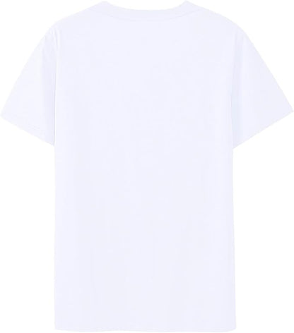 Women's Short Sleeve T-Shirts Loose Casual Printed Top Summer Basic Beach Vacation Tee Trendy Fashion Comfort Fit