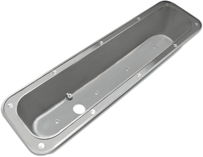 Polished Aluminum Center Bolt High Valve Caps with Fins Chevy SBC 283-400 5.0L 5.7L 1987-1997