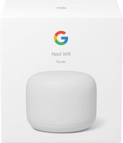 Google Nest Wifi - AC2200 - Mesh WiFi System - Wifi Router - 2200 Sq Ft Coverage - 1 pack