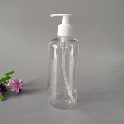 VALINK 1/3 Pcs 500ml Refillable Shampoo Bottles Pump Bottles Conditioner Dispenser Empty Empty Lotion Pump Bottle Liquid Container for Essential Oil Soap Lotion Shampoo Clear (1Pack)