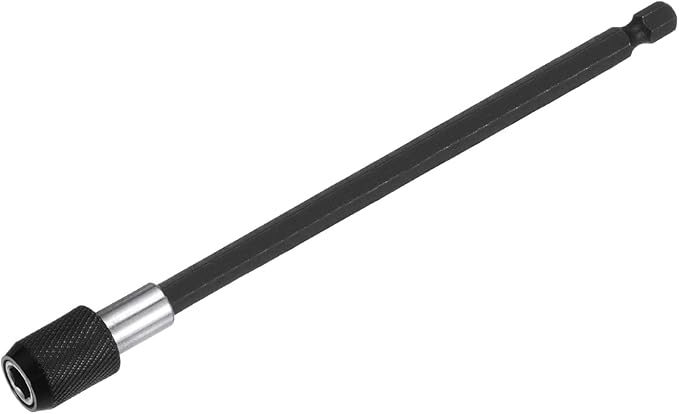 HARFINGTON Magnetic Extension Chuck Adapter 6" 14 Inch Hex Shank Quick Release Bar Socket Screwdriver Bit Holder for Screwdriver Bits Nuts Drills Socket Driver Adapter, Black