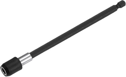 HARFINGTON Magnetic Extension Chuck Adapter 6" 14 Inch Hex Shank Quick Release Bar Socket Screwdriver Bit Holder for Screwdriver Bits Nuts Drills Socket Driver Adapter, Black