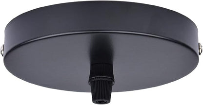 Arturesthome 4.7" Black Ceiling Canopy Light Kit Rewind Single Hole with Hardware,Ceiling Plate for Pendant Lighting or Chandelier,Easier to Install Than Standard Canopies