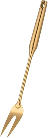 Serve Fork,Gold 14.69 inch Long Handle Cooking Utensil Kitchen Tool by BUY THINGS!