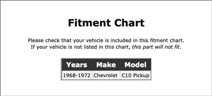 Front Steering Pitman Arm Compatible With Chevrolet C10 Pickup 1968 1969 1970 1971 1972 PC-217379