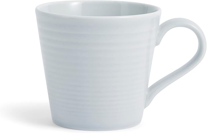 Royal Doulton Exclusively for Gordon Ramsay Maze Light Grey Mug, Set of 4, 13.5 oz
