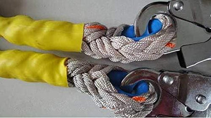 HUAWELL Body Safety Harness for Climbing Cement Pole with Two Safety Rope International Standard (Safely rope)