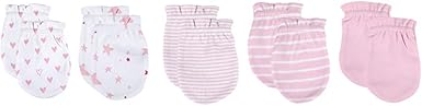 Unisex Baby Cotton Scratch Mittens For Newborn Baby Boys Girls Mittens Accessory 0-6 Months
