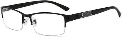 Multifocal Progressive Men's Rectangle Metal Anti UV Transition Photochromic Varifocal Reading Glass