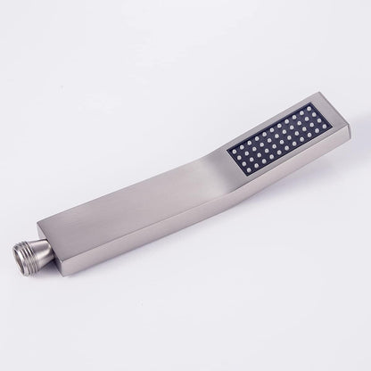 Brand: Asyas 4.2 4.2 out of 5 stars (164) Asyas Square Solid Brass Handheld Shower Head High Pressure Single Function 2.0 GPM Hand Shower Head Sprayer Brushed nickel