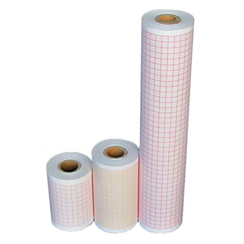 4 Rolls 210mm20m ECG Print Paper Thermal Recording Chart Papers for 12-Channel ECG/EKG Electrocardiogram Fit ECG1200G/1200F