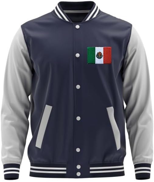 PatchClub Mexican Flag Patch, 3.15 inches - Iron On/Sew On, Parche Bandera de Mexico, Escudo Águila, Premium Embroidered - Colorful Border - Mexico Patch, Uniforme Emblema