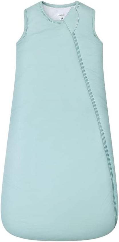 HAPIU Unisex Rayon Made from Bamboo Baby Sleep Sack TOG 1.0, 2-Way Zipper YKK, Wearable Blanket Baby