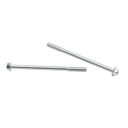 M6 x 100mm Crankcase Flange Bolts M6-1.0x100 Screws M6x1.0x100 ScrewBolt for 125cc 150cc GY6 Motors Scooter Kart ATV 2 Pack