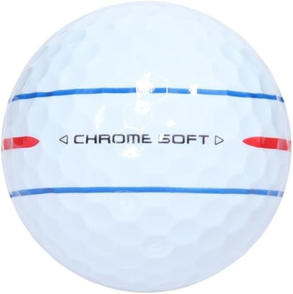 Callaway Chrome Soft Triple Track 360 Golf Balls (White, 3pk) 1 Sleeve 2024