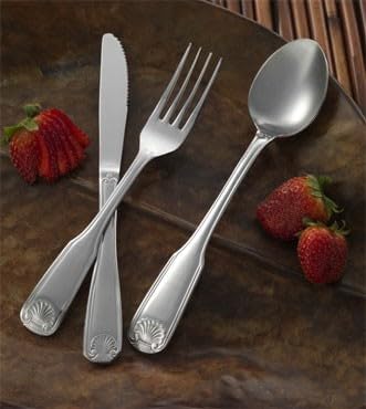 International Tableware Dessert Spoon, 6-7/8" long, 18/0 stainless steel, Nautilus„¢ | 1 dozen per PKG