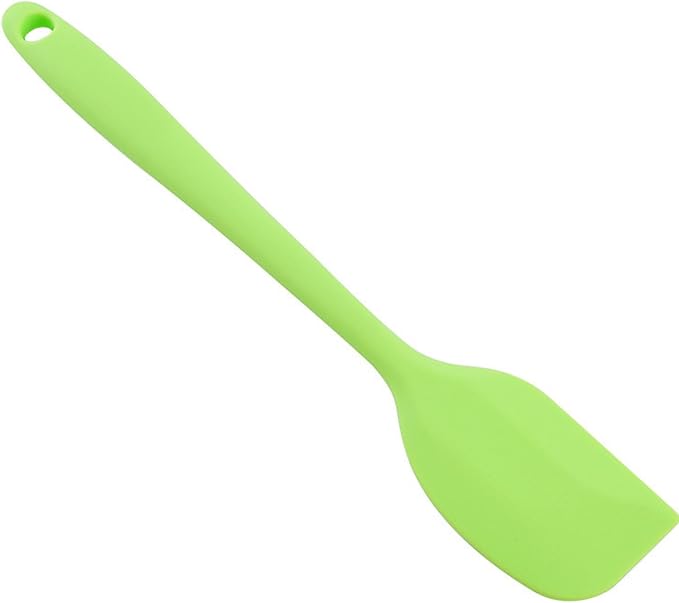 Spatula, 8.3 x 1.6 Inch Silicone Spatula Non Stick Cookware Food Grade Heat Resistant Spatulas for Cooking Baking Mixing, Dishwasher Safe (Green)