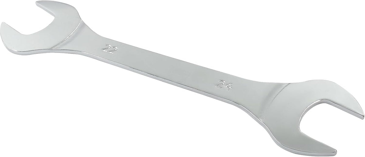 Hordion 22mm x 24mm Open End Wrench, Super Thin Metric Chrome Plated Steel Wrench for General Repairs Household Maintenance