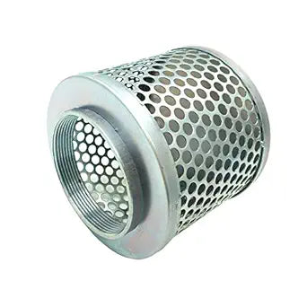 Round Hole Suction Strainers for Pump, Plated Steel (4")